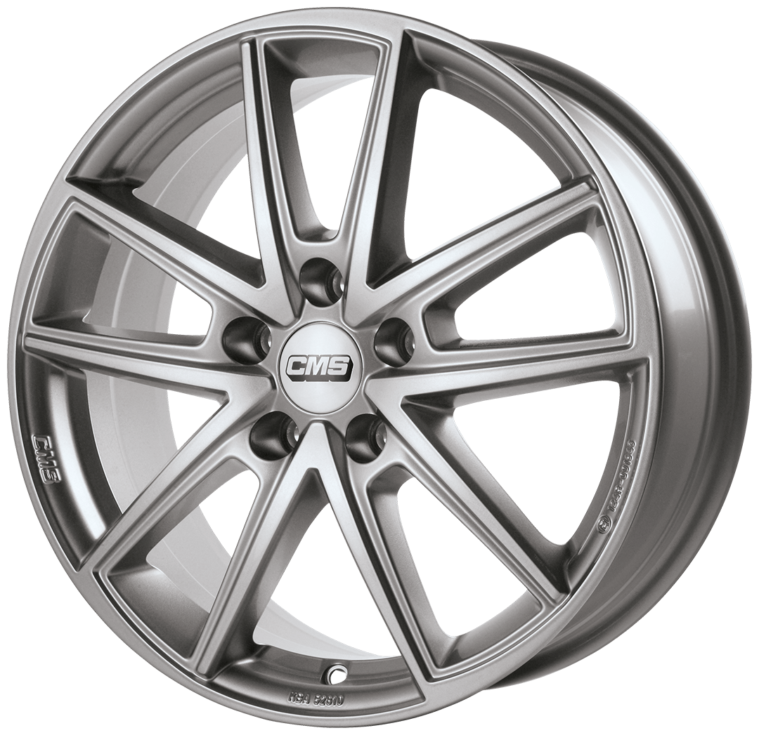 Jante CMS C30 7x17 pouces, entraxe 112, déport ET45, couleur Racing Argent