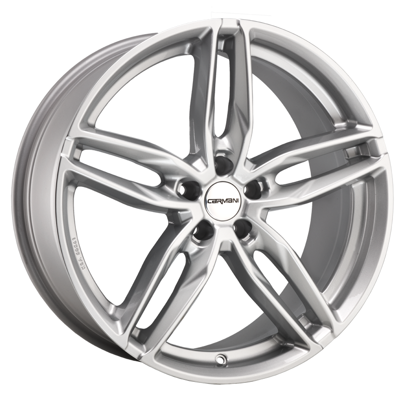 Jante CARMANI 13 Twinmax 8x19 pouces, entraxe 114, déport ET35, couleur white silver