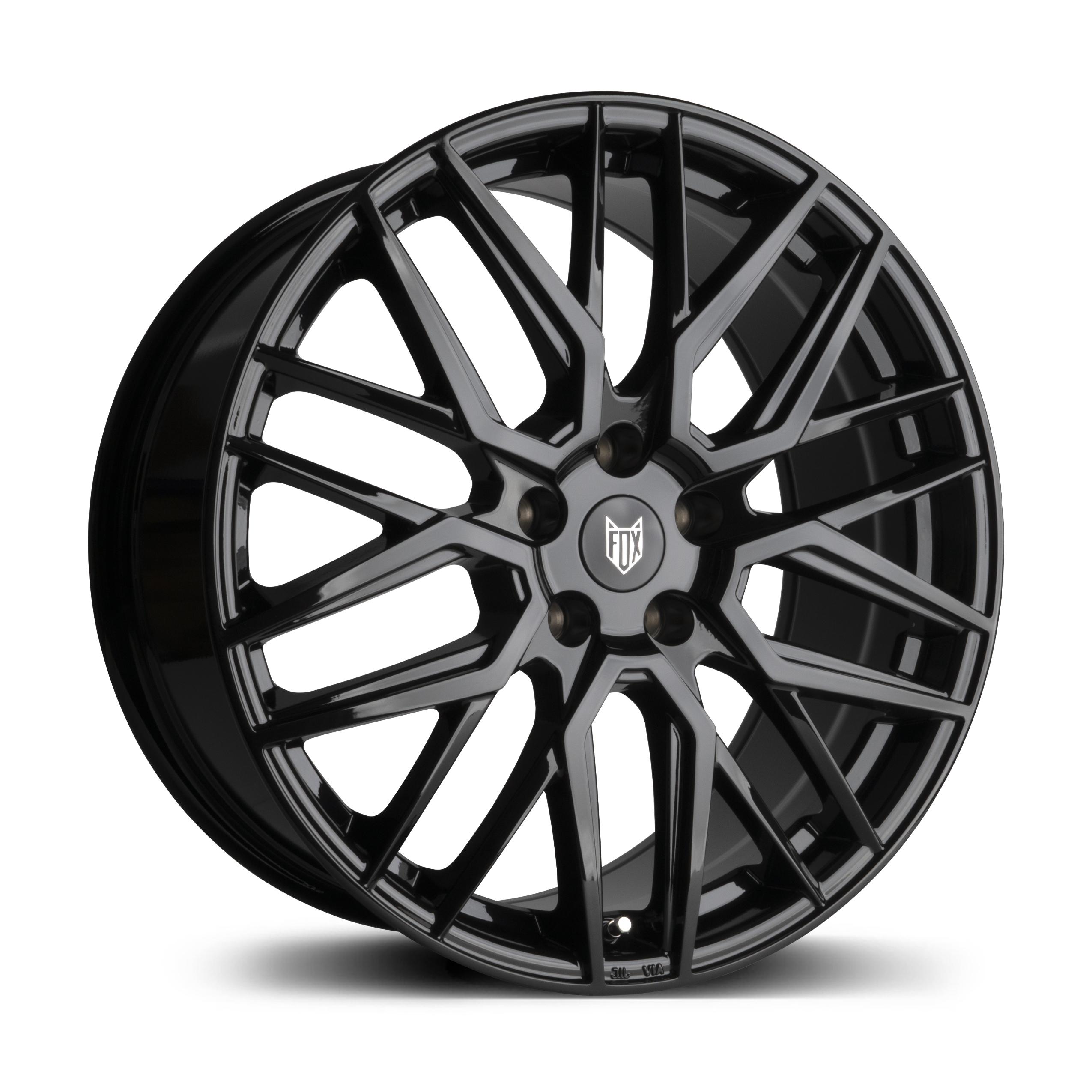 Jante FOX BMAS1 7x17 pouces, entraxe 108, déport ET38, couleur GLOSS BLACK