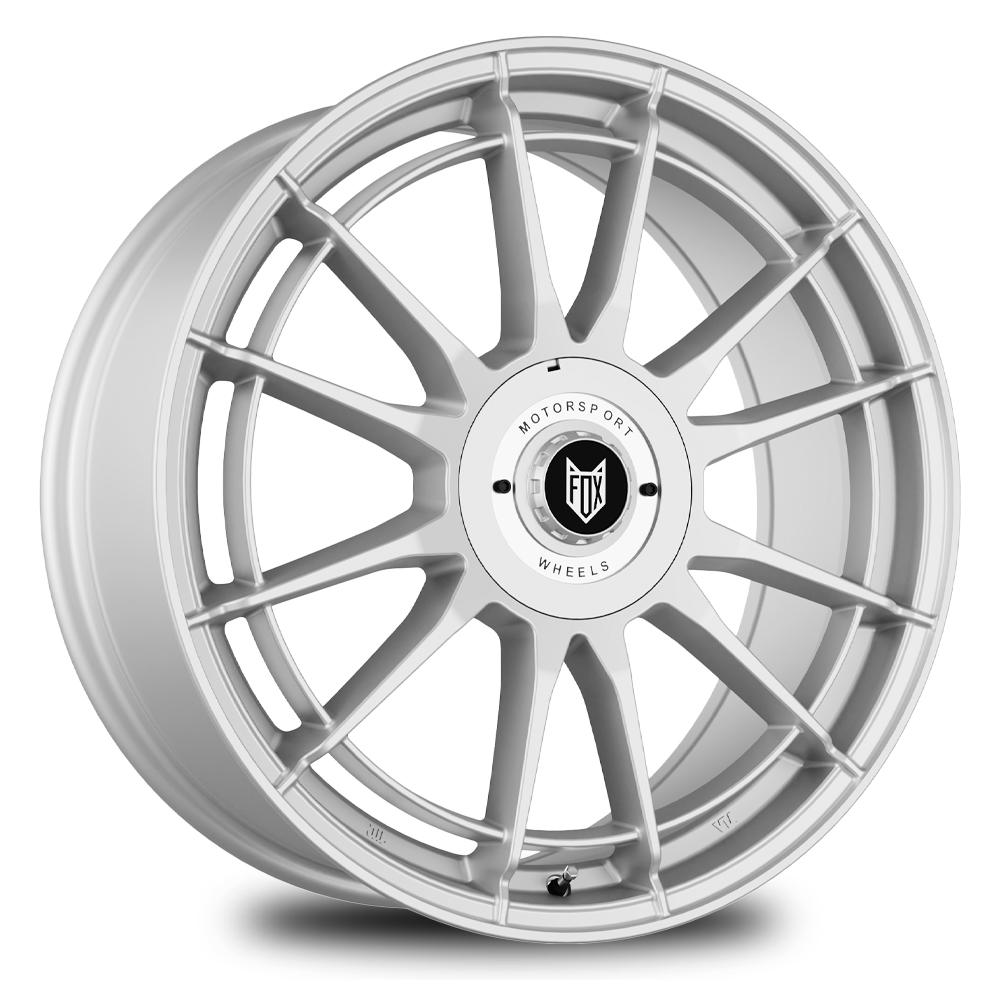 Jante FOX VR4 7.5x19 pouces, entraxe 108, déport ET40, couleur SATIN SILVER