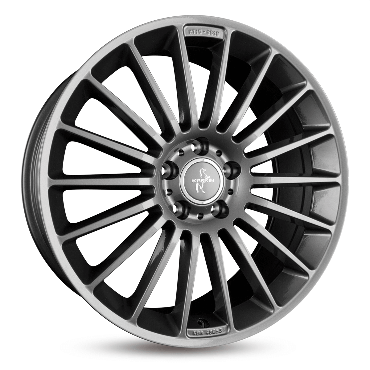 Jante KESKIN WHEELS KT15 7x16 pouces, entraxe 120, déport ET50, couleur PALLADIUM PAINTED