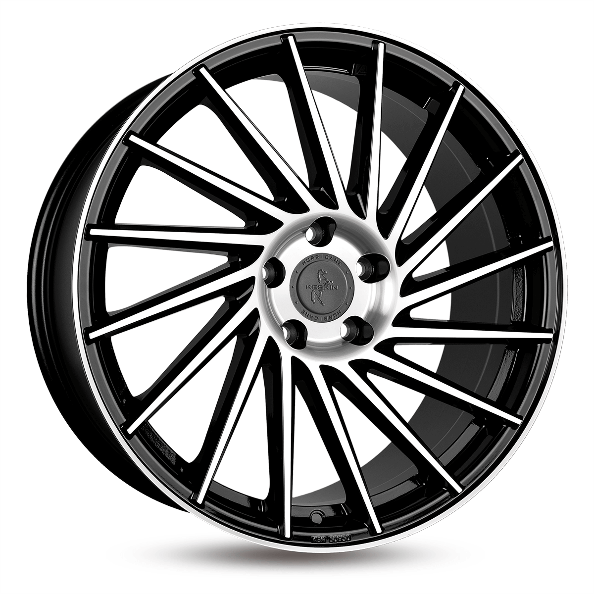 Jante KESKIN WHEELS KT17 9x20 pouces, entraxe 112, déport ET30, couleur BLACK FRONT POLISH