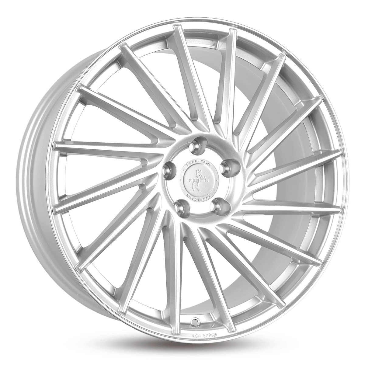 Jante KESKIN WHEELS KT17 10x22 pouces, entraxe 112, déport ET20, couleur CRYSTAL SILVER