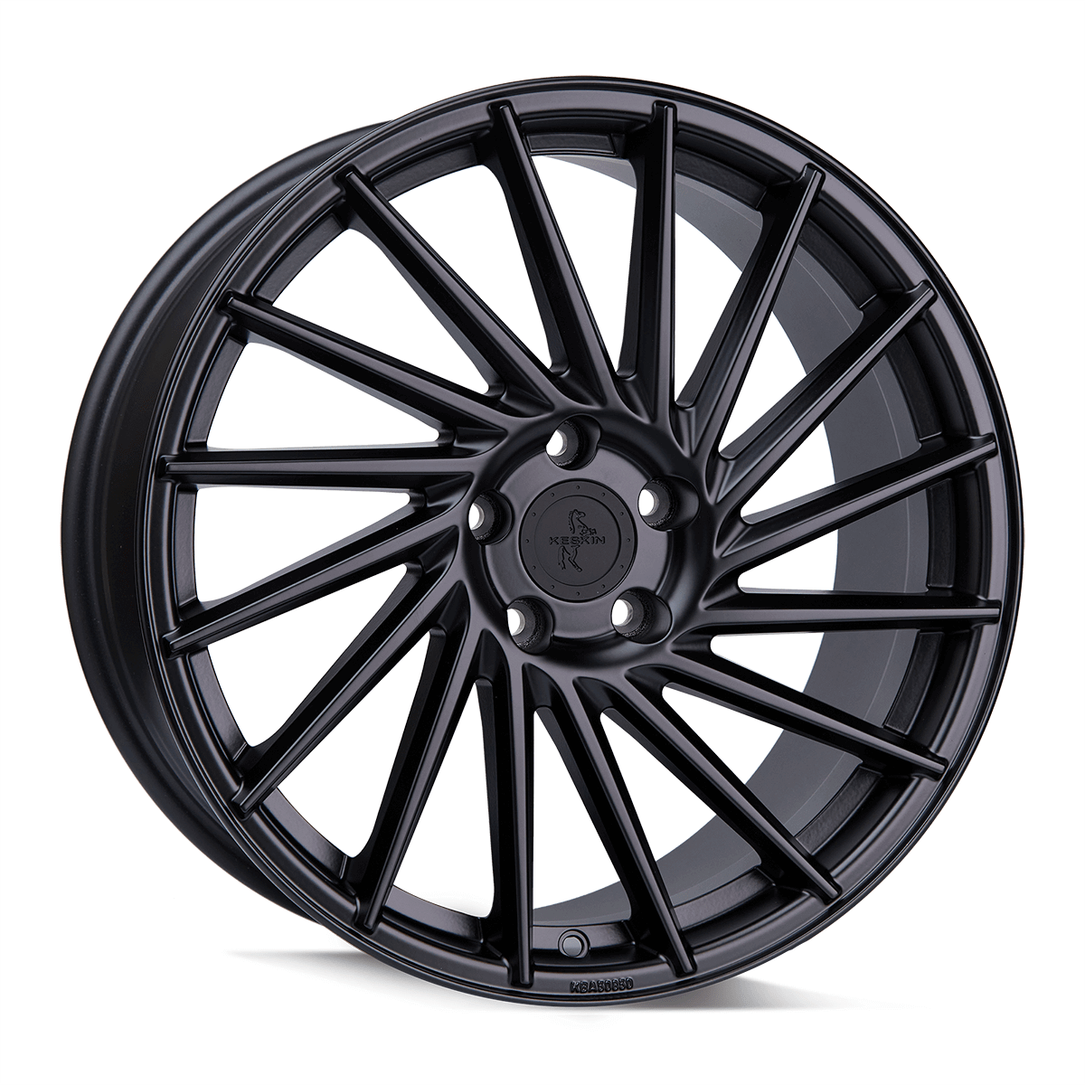 Jante KESKIN WHEELS KT17 10x22 pouces, entraxe 112, déport ET20, couleur MATT BLACK PAINTED