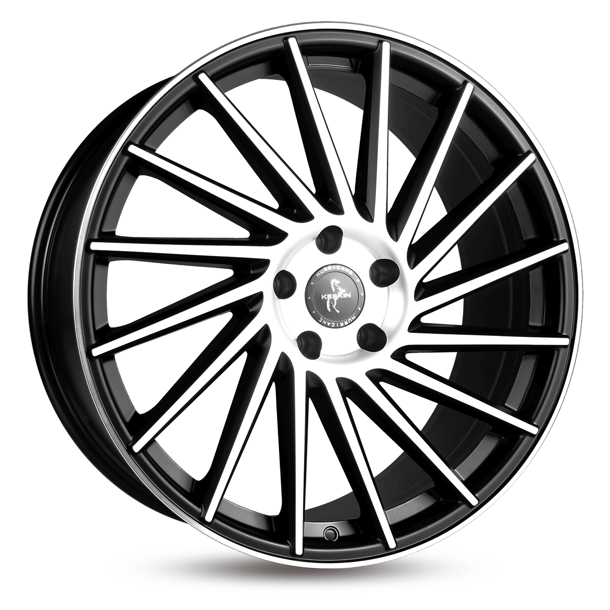 Jante KESKIN WHEELS KT17 10x22 pouces, entraxe 112, déport ET50, couleur MATT BLACK FRONT POLISH