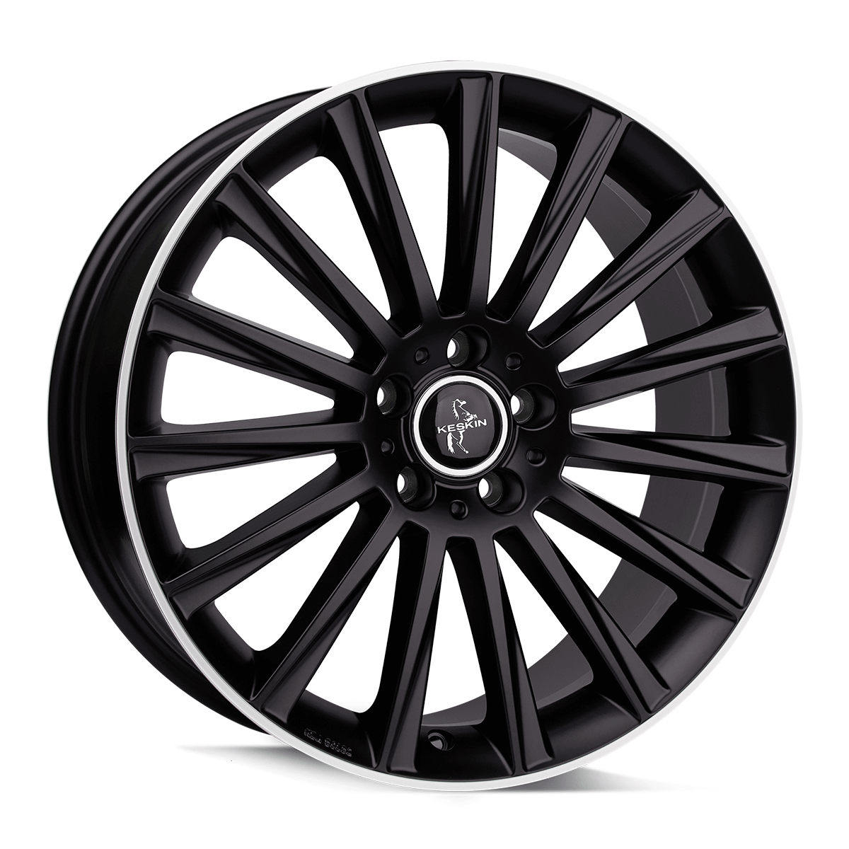Jante KESKIN WHEELS KT18 8x18 pouces, entraxe 112, déport ET45, couleur MATT BLACK LIP POLISH