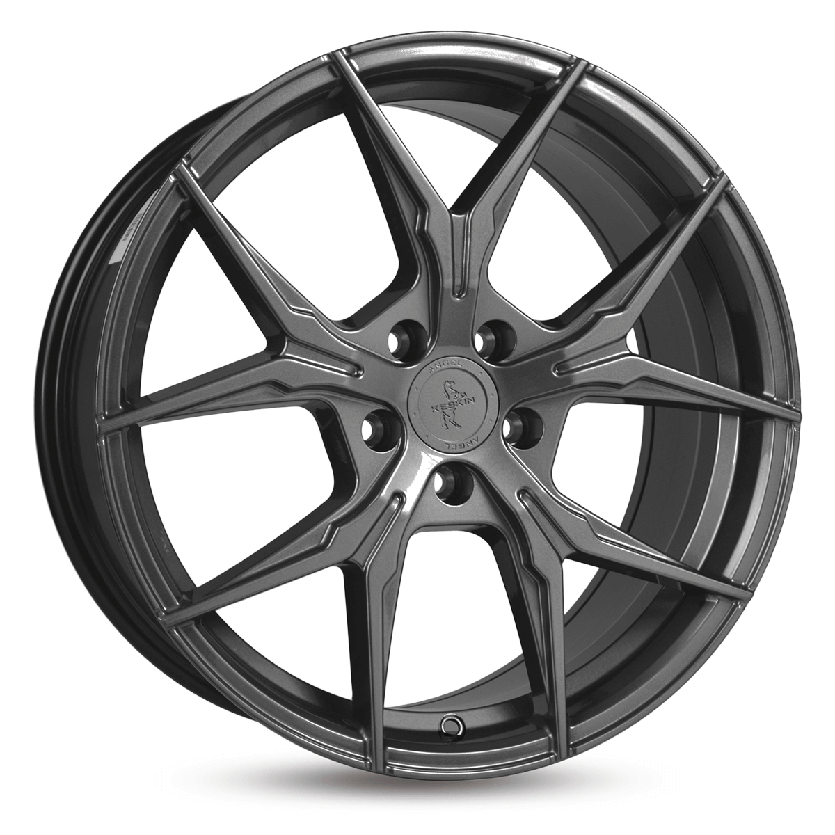 Jante KESKIN WHEELS KT19 8x18 pouces, entraxe 112, déport ET45, couleur PALLADIUM PAINTED