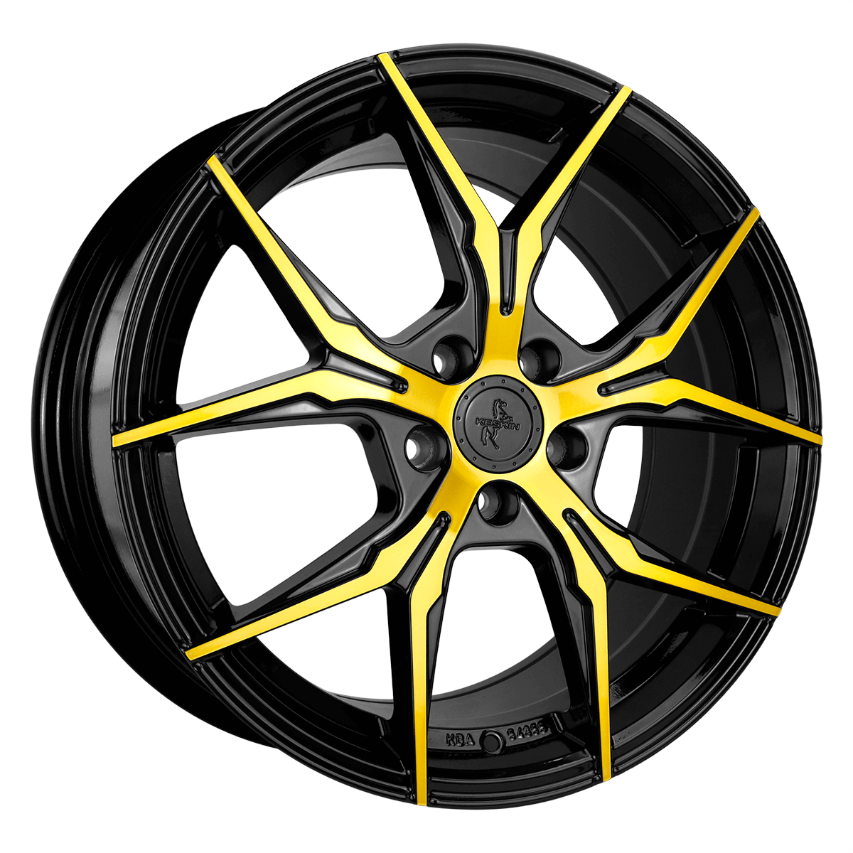 Jante KESKIN WHEELS KT19N 8.5x19 pouces, entraxe 120, déport ET35, couleur BLACK FRONT GOLD