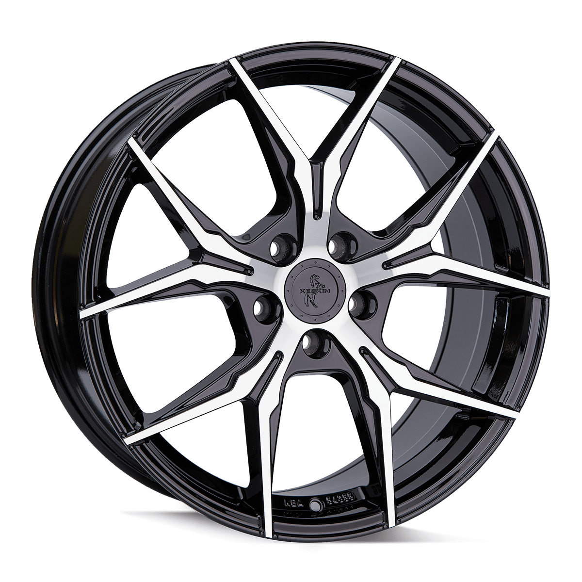 Jante KESKIN WHEELS KT19N 8.5x19 pouces, entraxe 120, déport ET35, couleur BLACK FRONT POLISH