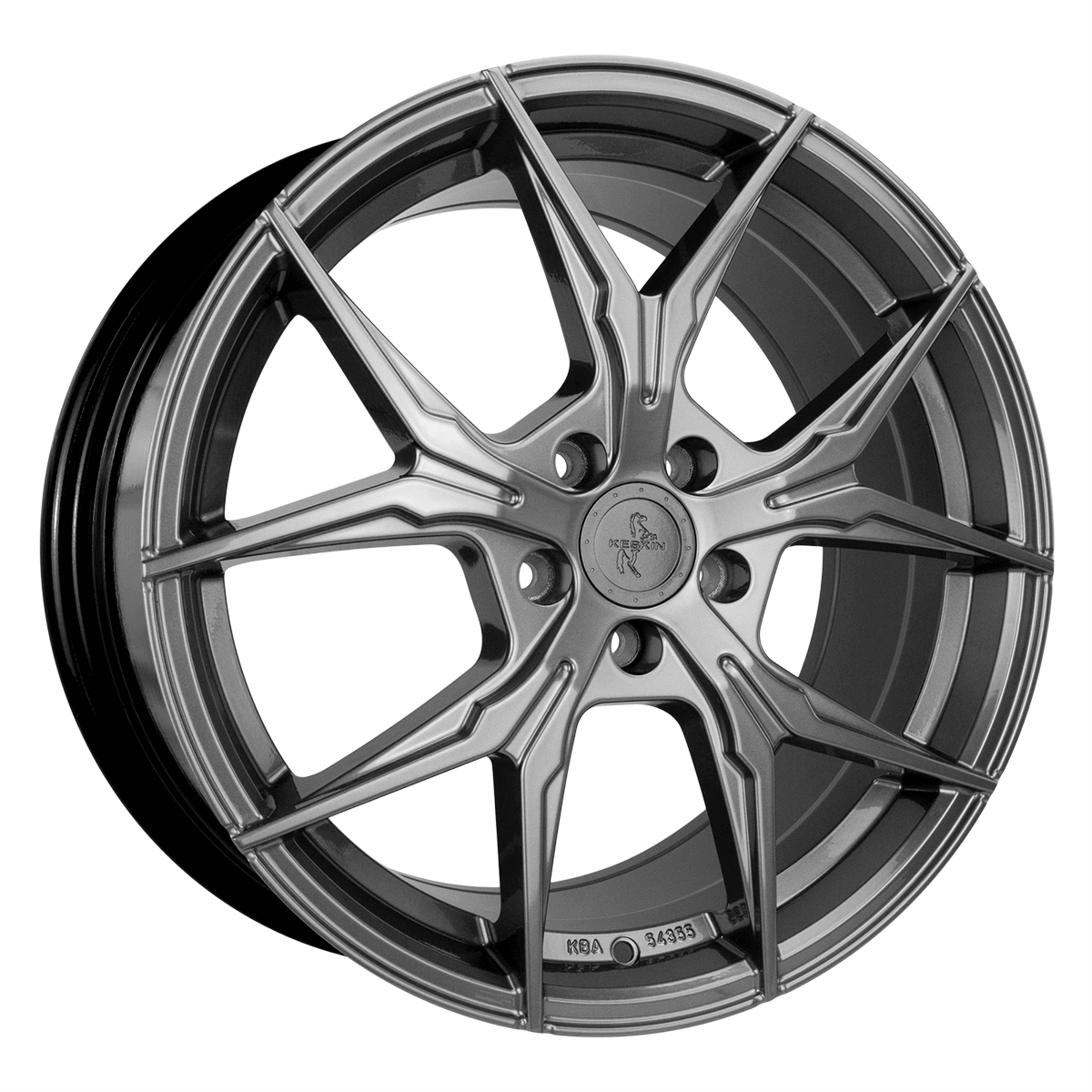 Jante KESKIN WHEELS KT19N 8.5x19 pouces, entraxe 114.3, déport ET40, couleur PALLADIUM PAINTED