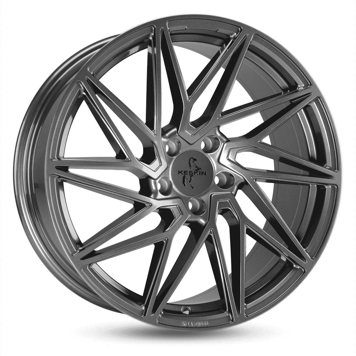 Jante KESKIN WHEELS KT20 8.5x19 pouces, entraxe 112, déport ET45, couleur PALLADIUM PAINTED