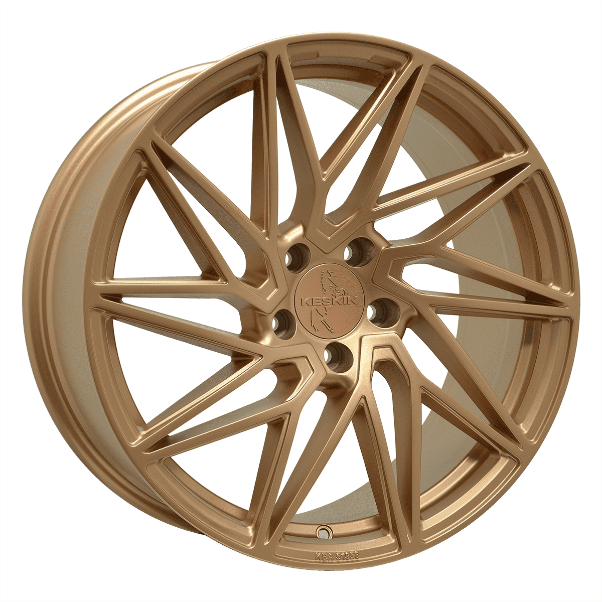 Jante KESKIN WHEELS KT20 8.5x19 pouces, entraxe 112, déport ET45, couleur ROSE GOLD