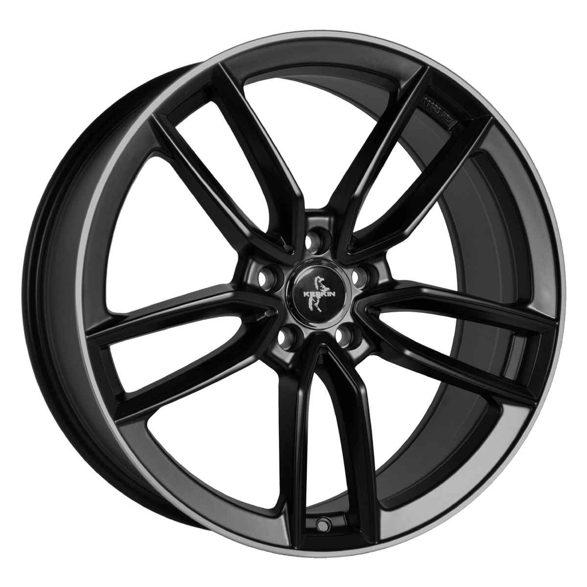 Jante KESKIN WHEELS KT21 7.5x17 pouces, entraxe 112, déport ET30, couleur MATT BLACK LIP POLISH