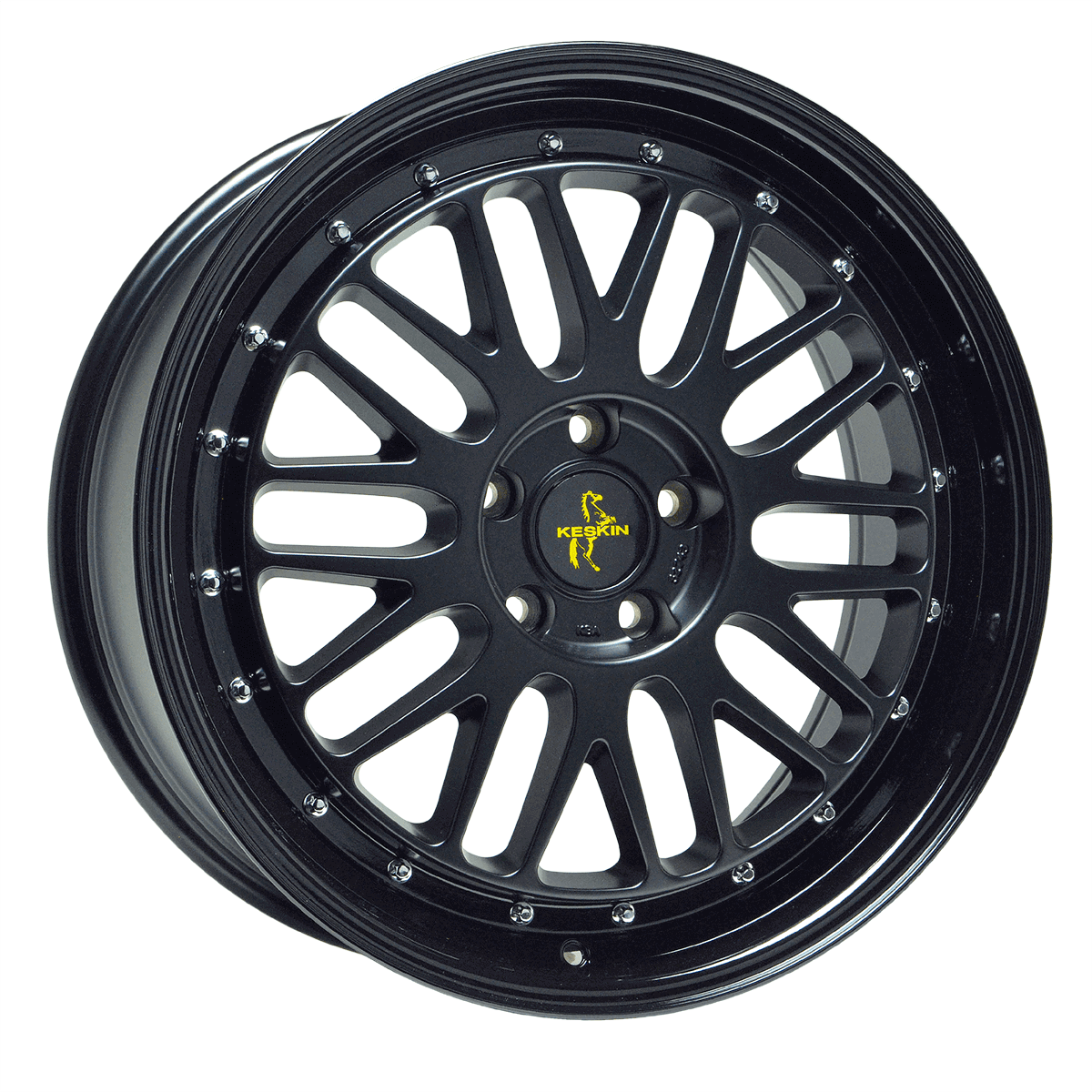 Jante KESKIN WHEELS KT22 8x18 pouces, entraxe 112, déport ET45, couleur MATT BLACK PAINTED