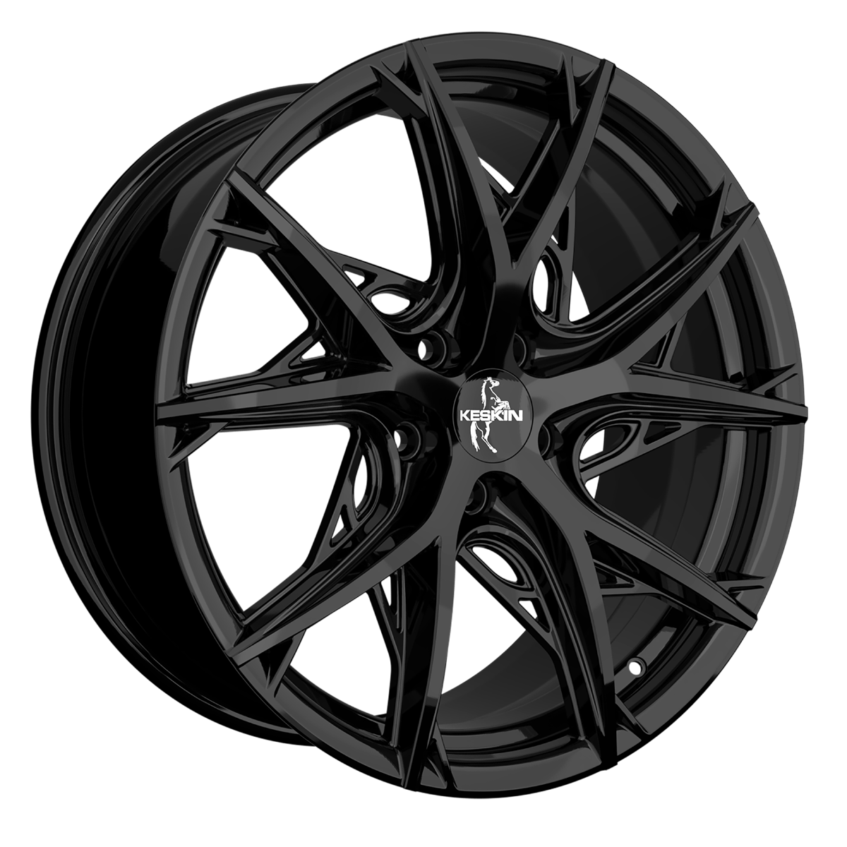 Jante KESKIN WHEELS KT24 8.5x19 pouces, entraxe 114.3, déport ET45, couleur BLACK PAINTED