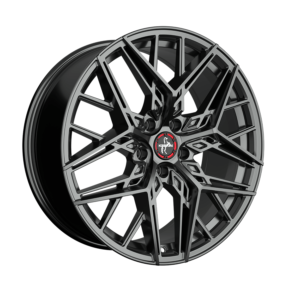 Jante KESKIN WHEELS KT25 8.5x20 pouces, entraxe 114.3, déport ET45, couleur PALLADIUM PAINTED