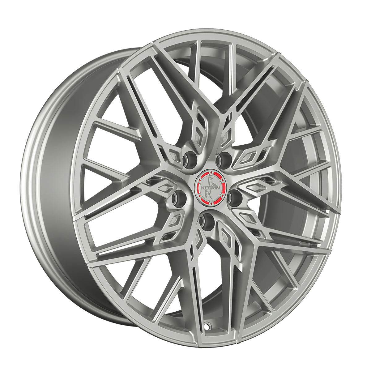 Jante KESKIN WHEELS KT25 8.5x20 pouces, entraxe 114.3, déport ET35, couleur SILVER PAINTED