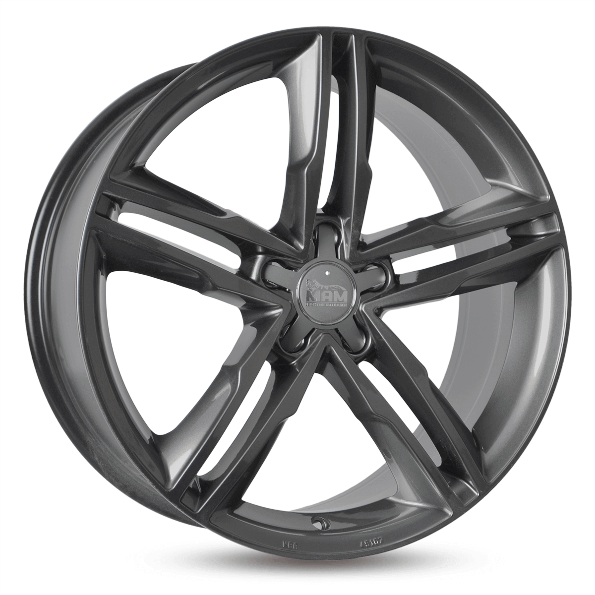 Jante MAM WHEELS A1 8x19 pouces, entraxe 112, déport ET30, couleur PALLADIUM PAINTED