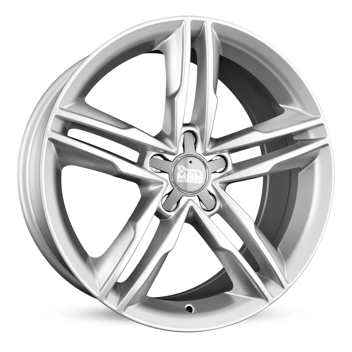 Jante MAM WHEELS A1 8x19 pouces, entraxe 112, déport ET30, couleur SILVER PAINTED