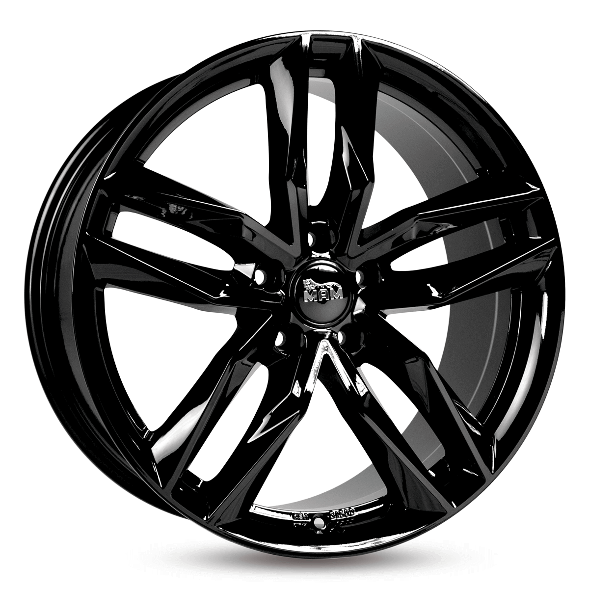 Jante MAM WHEELS RS3 7x16 pouces, entraxe 114.3, déport ET45, couleur BLACK PAINTED