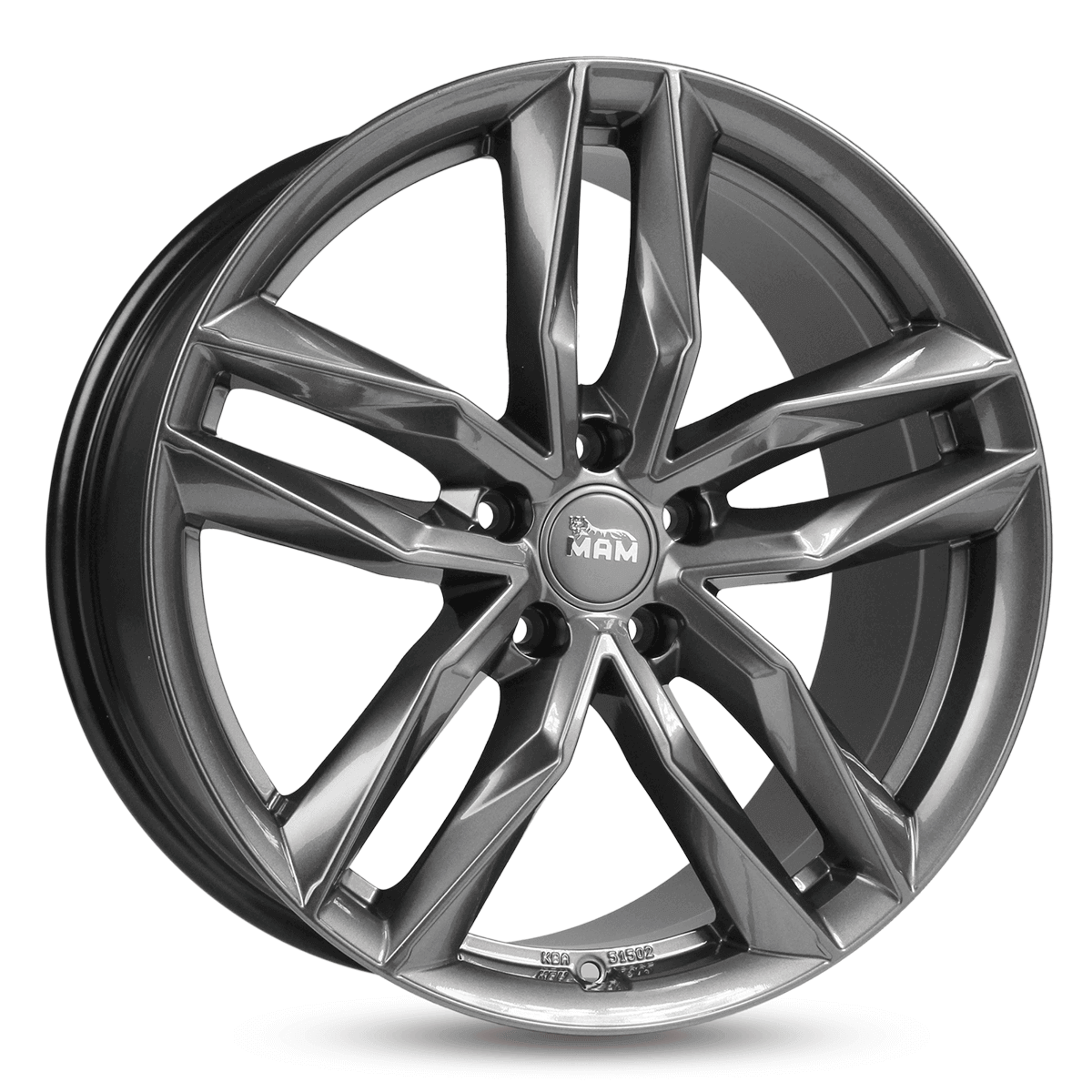 Jante MAM WHEELS RS3 8.5x20 pouces, entraxe 112, déport ET30, couleur PALLADIUM PAINTED