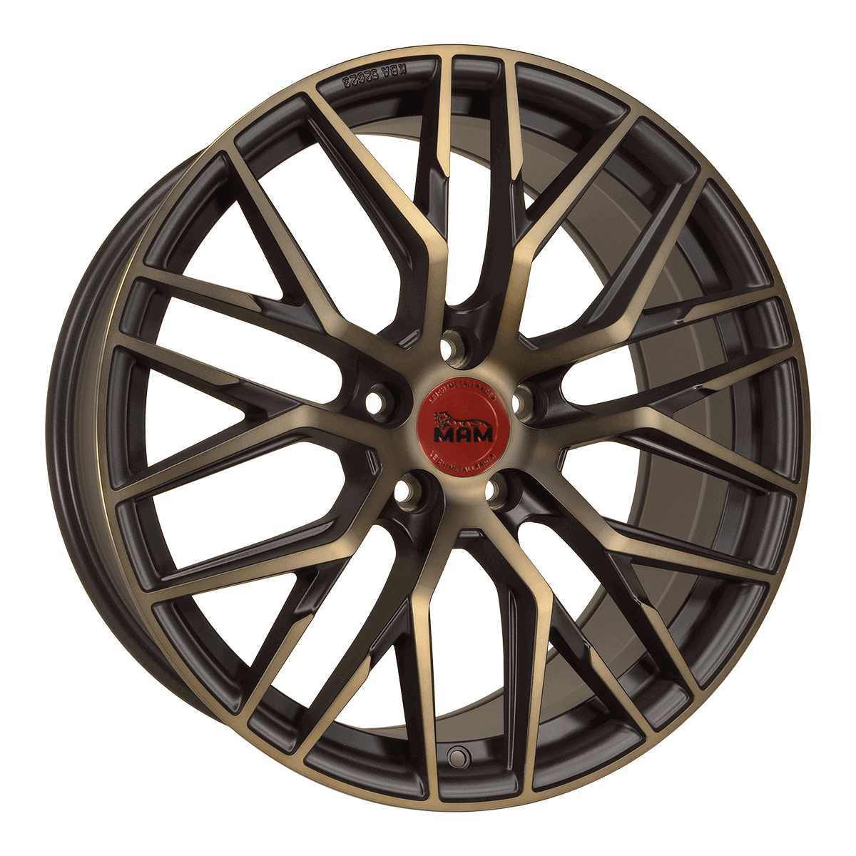 Jante MAM WHEELS RS4 8x18 pouces, entraxe 112, déport ET30, couleur BLACK EDITION