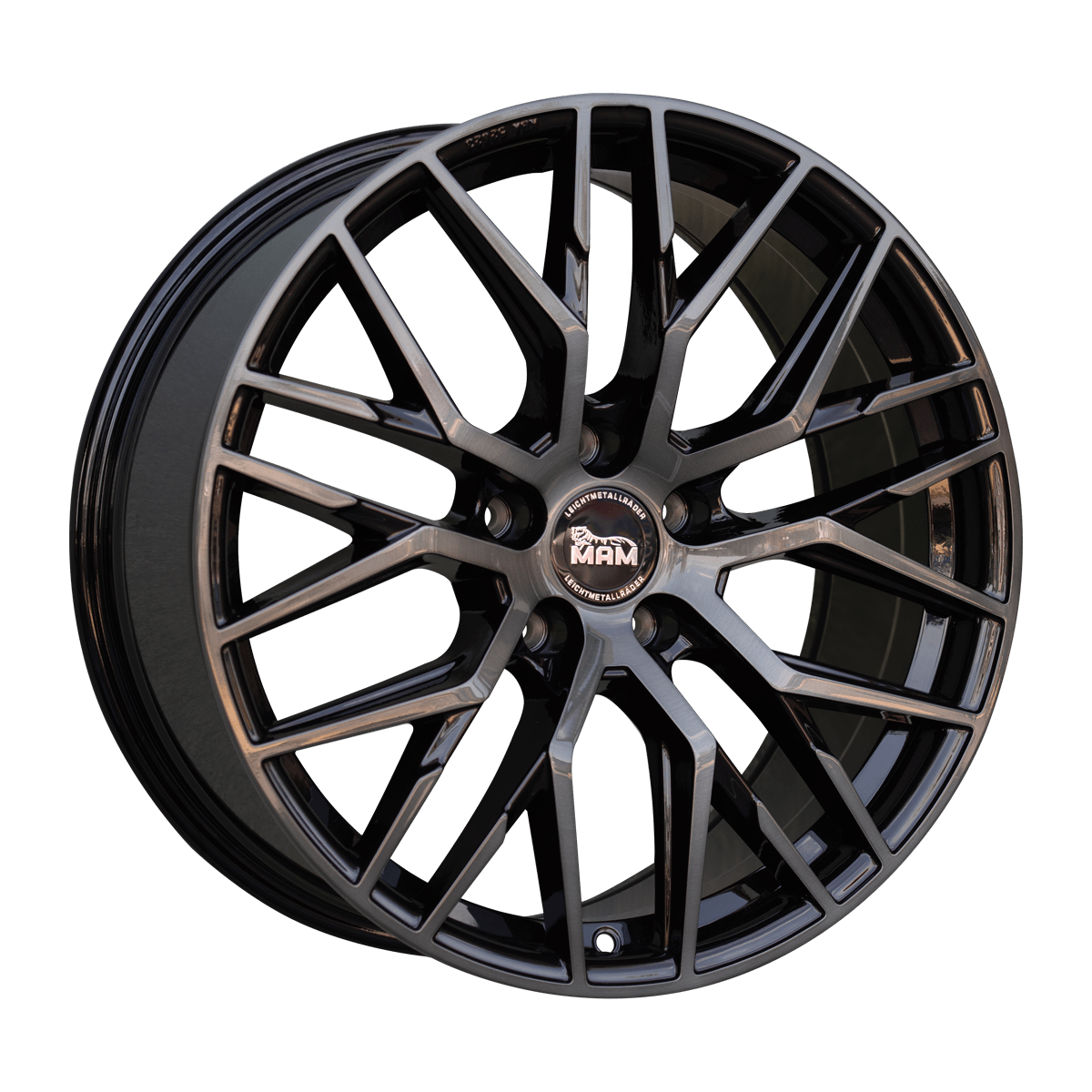 Jante MAM WHEELS RS4 8.5x19 pouces, entraxe 114.3, déport ET40, couleur GUN METAL BRUSHED