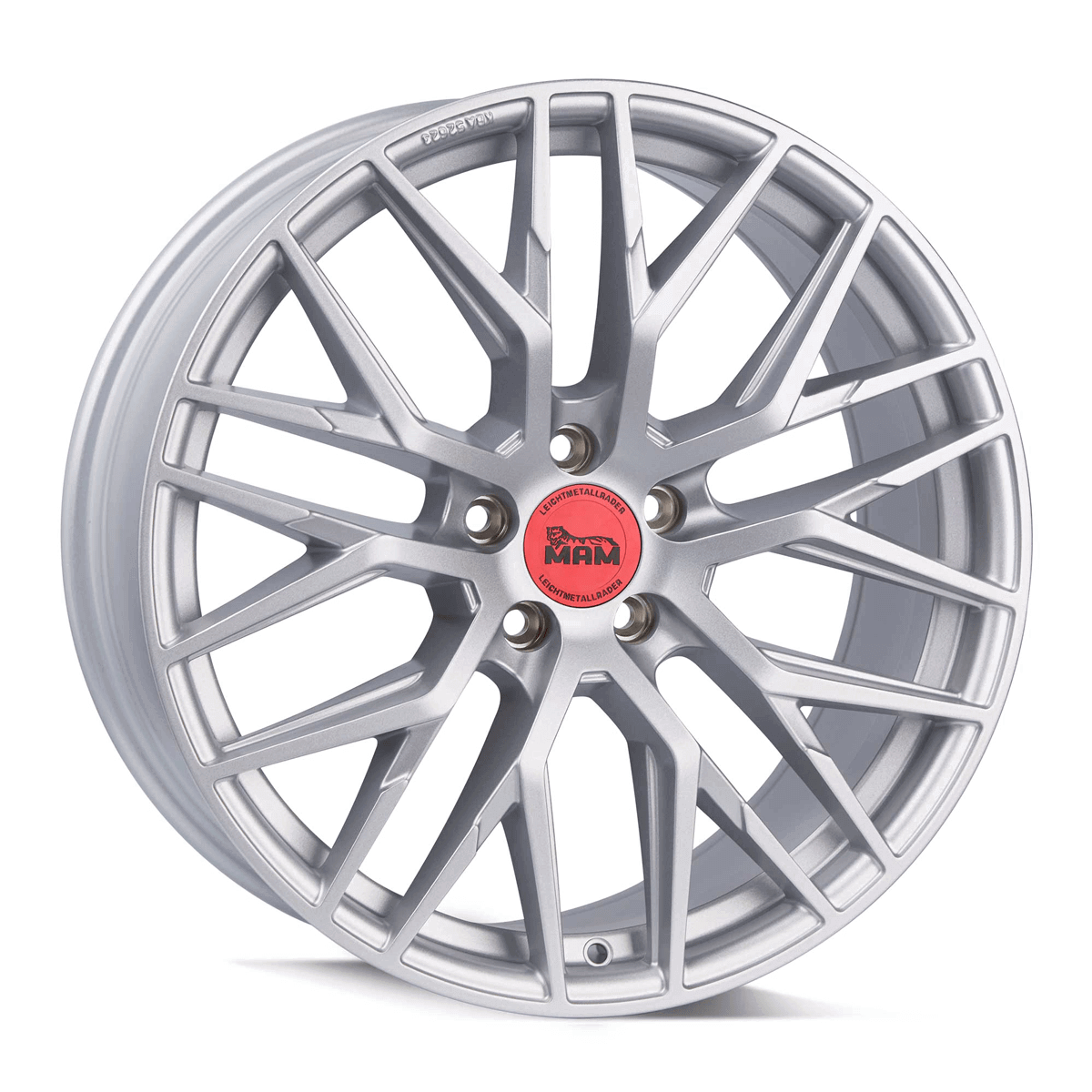 Jante MAM WHEELS RS4 7x16 pouces, entraxe 120, déport ET50, couleur MATT SILVER PAINTED