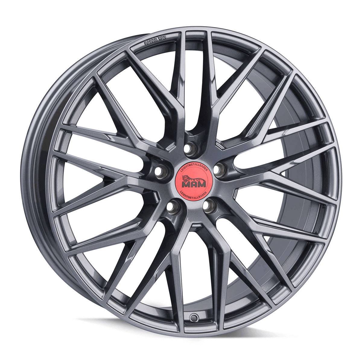 Jante MAM WHEELS RS4 8x18 pouces, entraxe 114.3, déport ET40, couleur PALLADIUM PAINTED