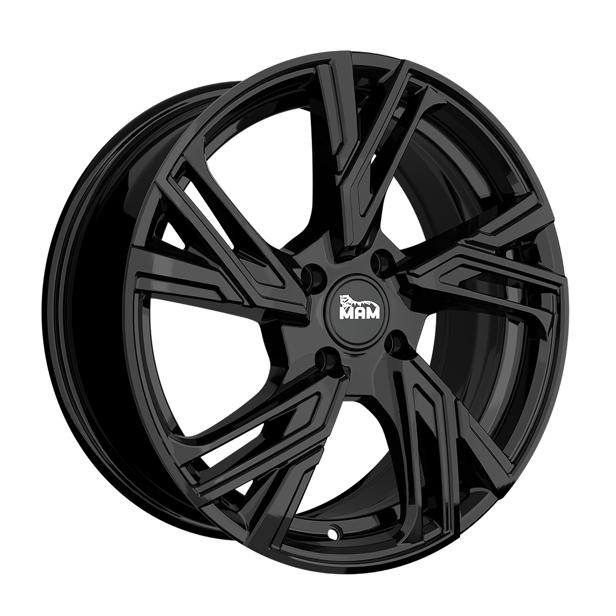 Jante MAM WHEELS RS5 6.5x16 pouces, entraxe 108, déport ET37, couleur BLACK PAINTED