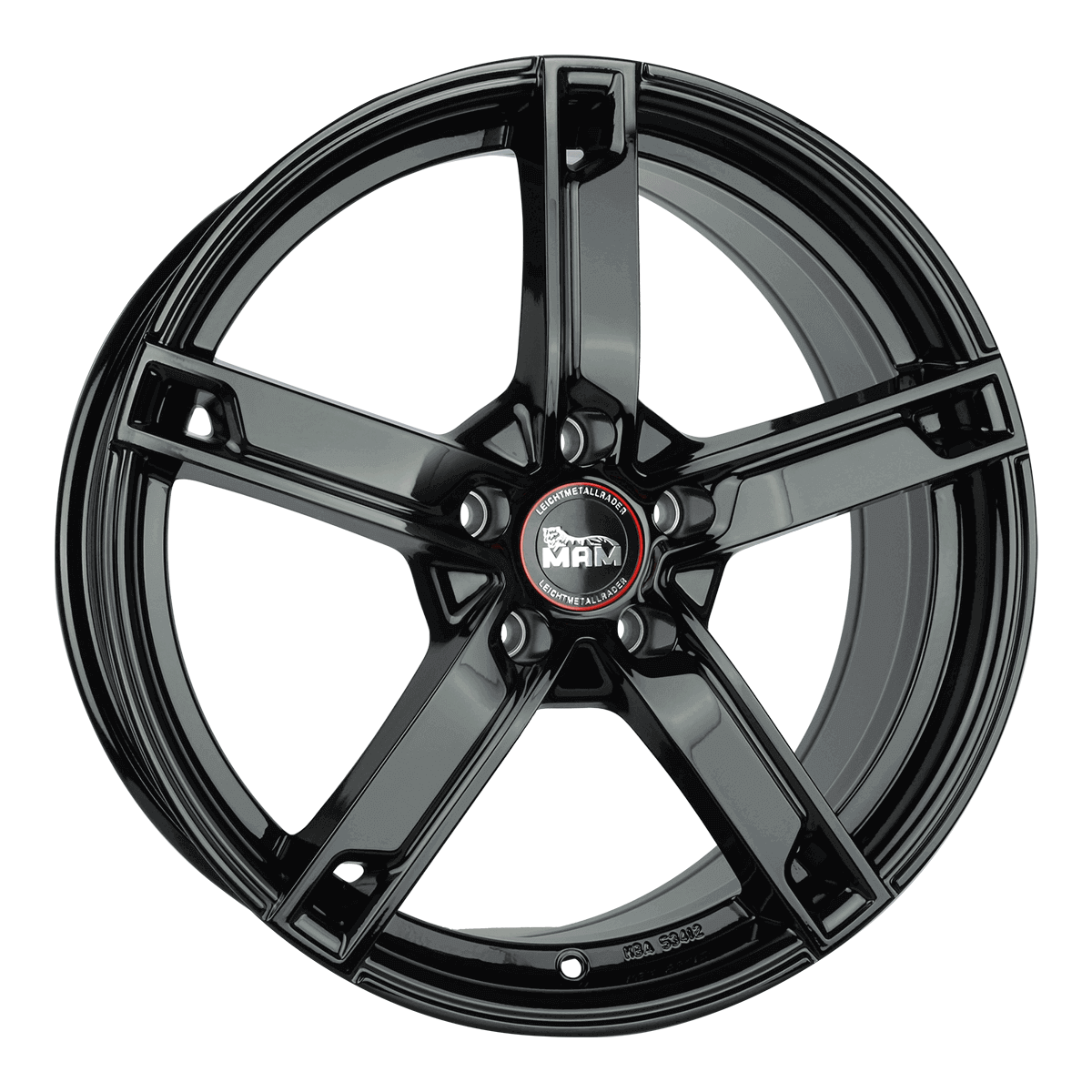 Jante MAM WHEELS W4 7.5x18 pouces, entraxe 120, déport ET35, couleur BLACK PAINTED