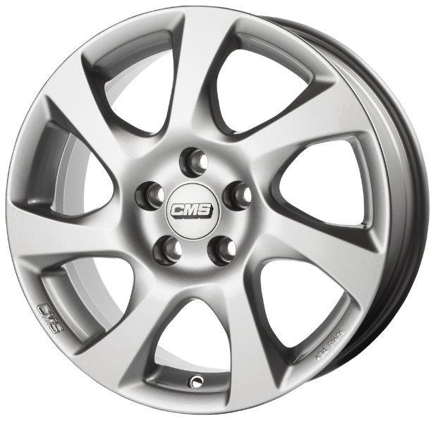 Jante CMS C24 7x17 pouces, entraxe 114.3, déport ET40, couleur Argent