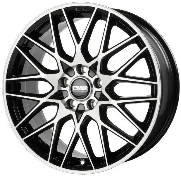 Jante CMS C25 8x19 pouces, entraxe 114.3, déport ET45, couleur Diamant Noir Brillant