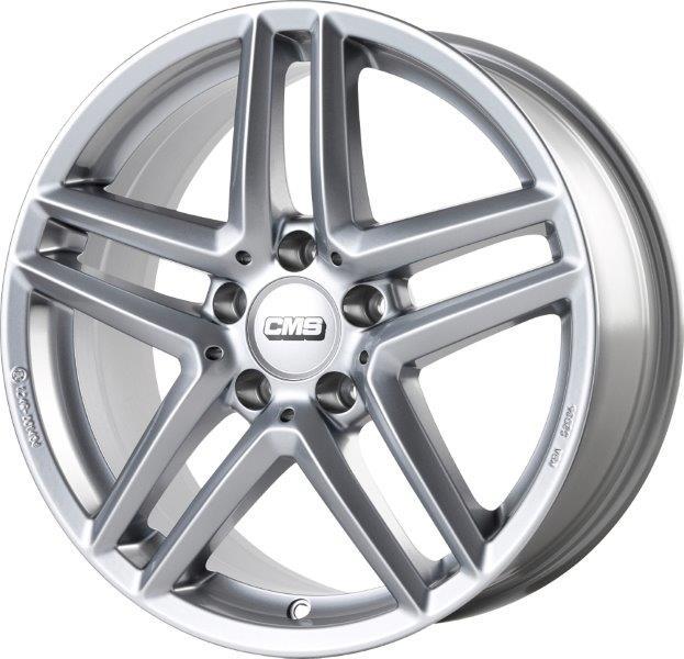 Jante CMS C26 8x19 pouces, entraxe 112, déport ET48, couleur Racing Argent