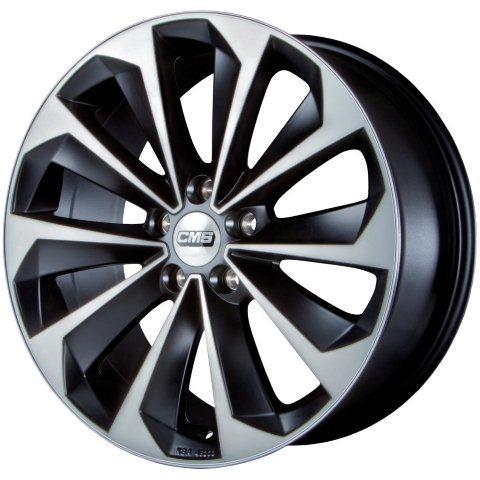 Jante CMS C21 8x18 pouces, entraxe 114.3, déport ET47, couleur Diamant Noir Mat