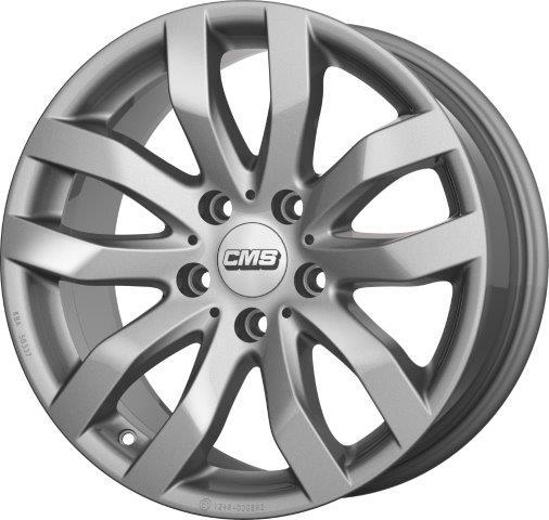 Jante CMS C22 7x16 pouces, entraxe 114.3, déport ET45, couleur Racing Argent