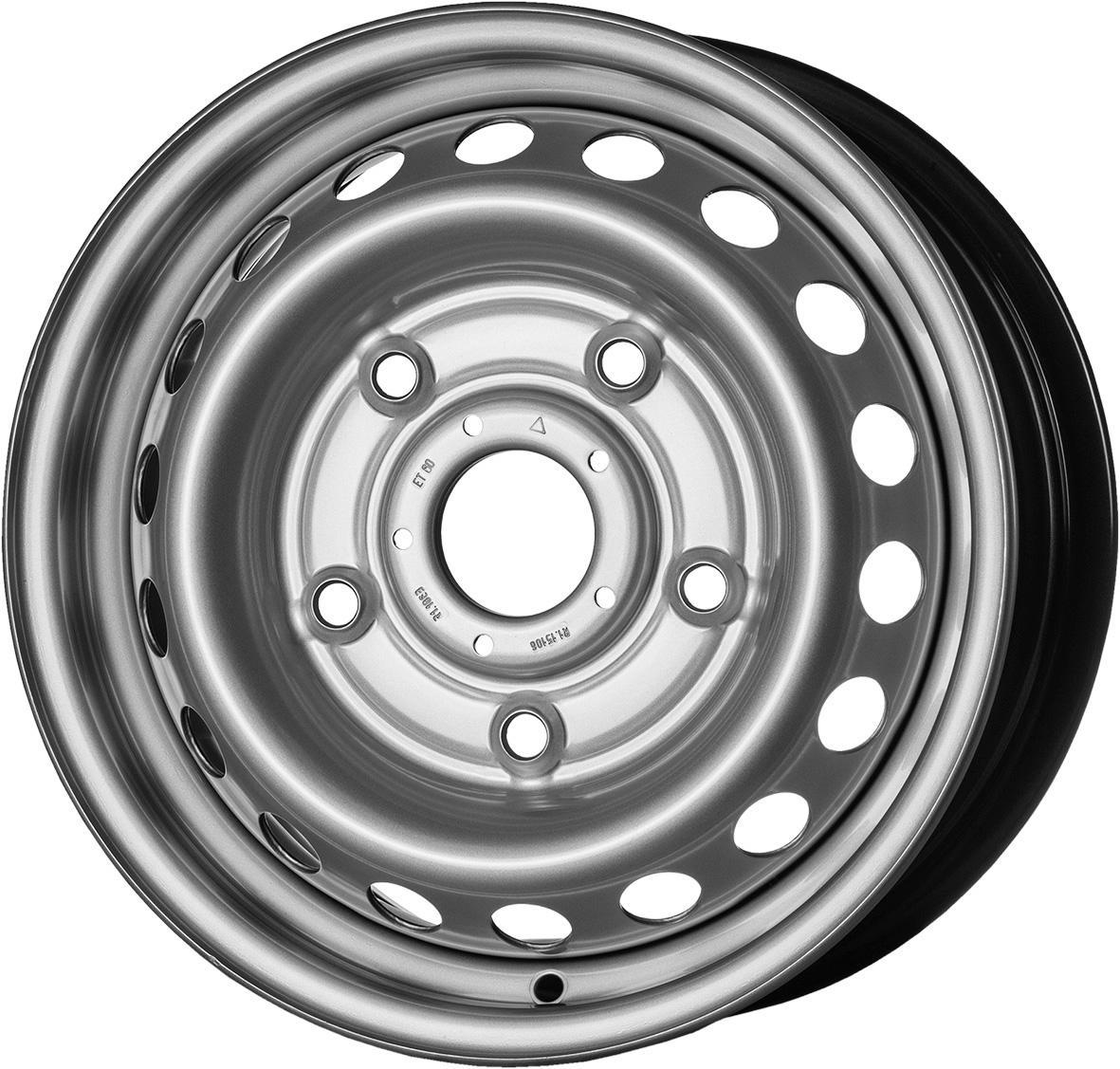 Jante MW M2 6.5x15 pouces, entraxe 160, déport ET60, couleur ARGENT