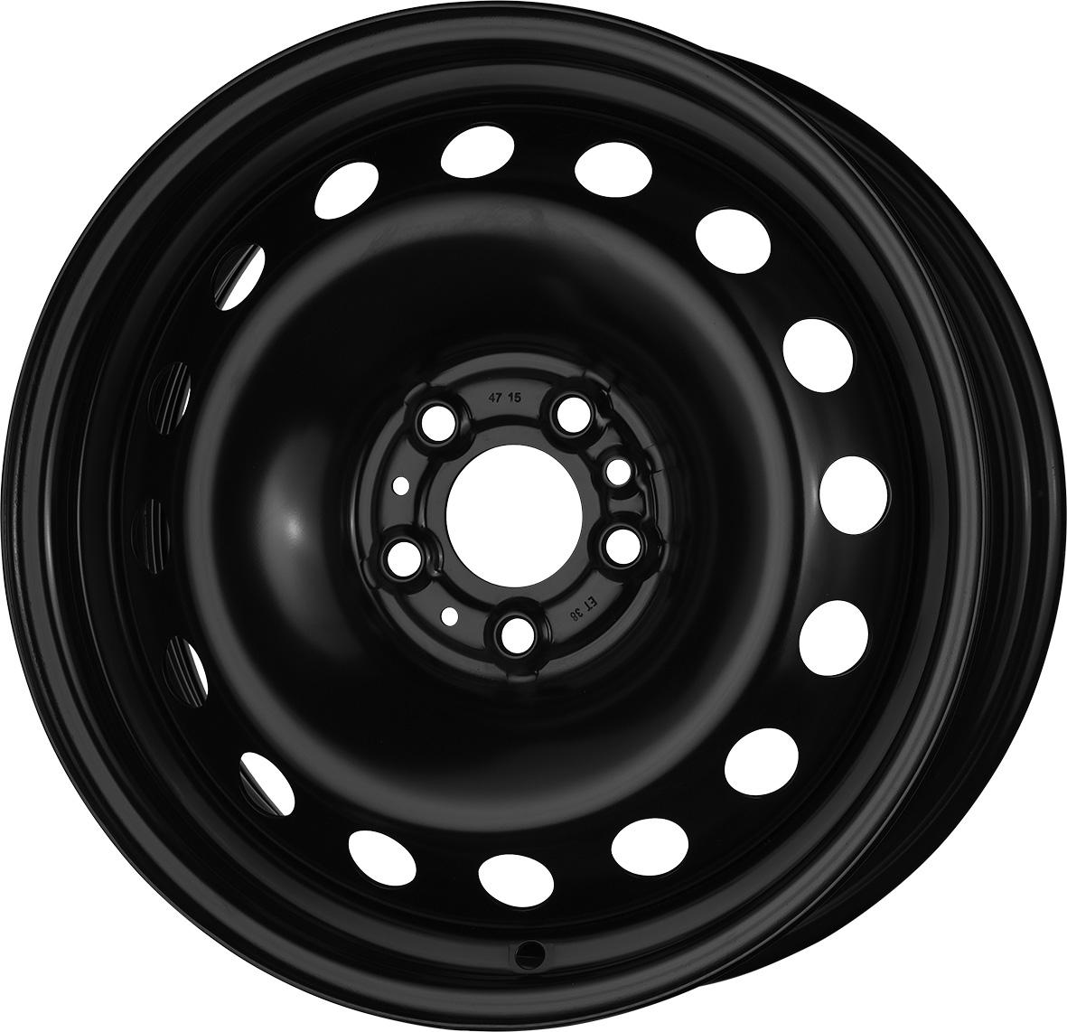 Jante MW M2 6x15 pouces, entraxe 98, déport ET38, couleur NOIR
