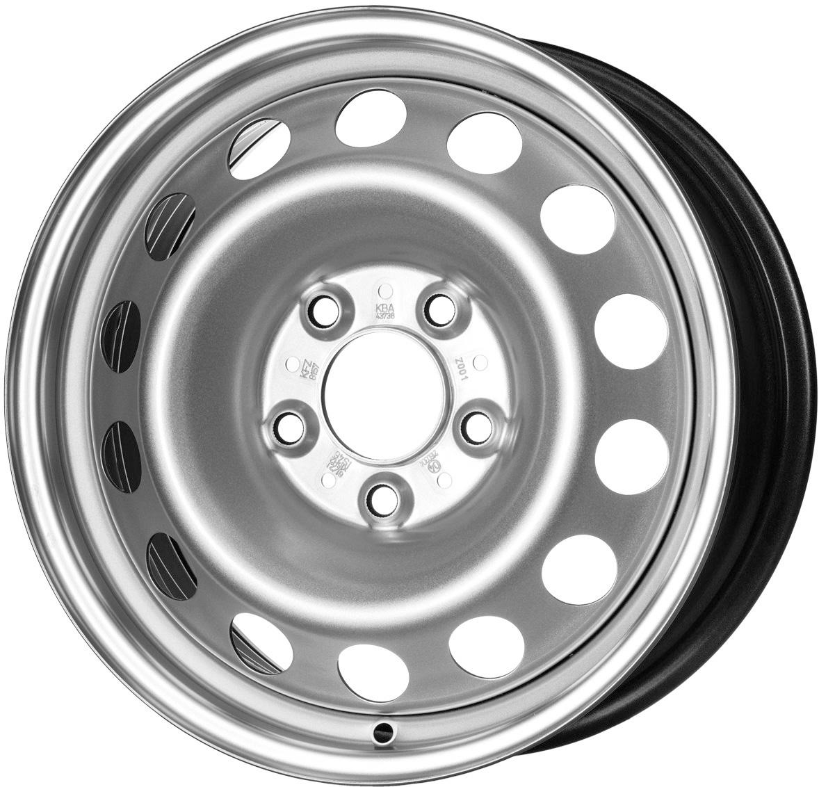 Jante MW M2 6.5x16 pouces, entraxe 120, déport ET46, couleur ARGENT