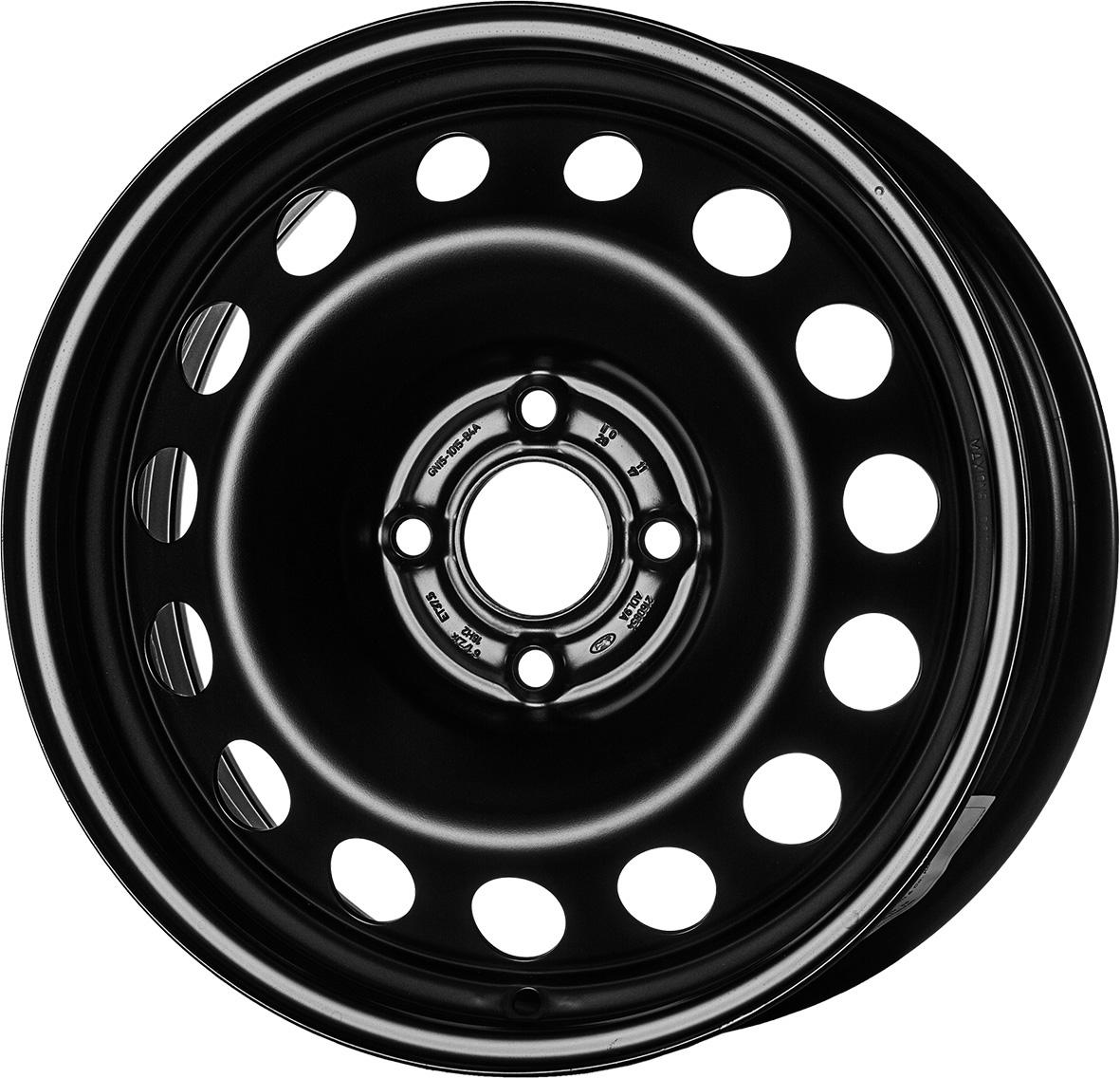 Jante MW M2 6x16 pouces, entraxe 108, déport ET37, couleur NOIR