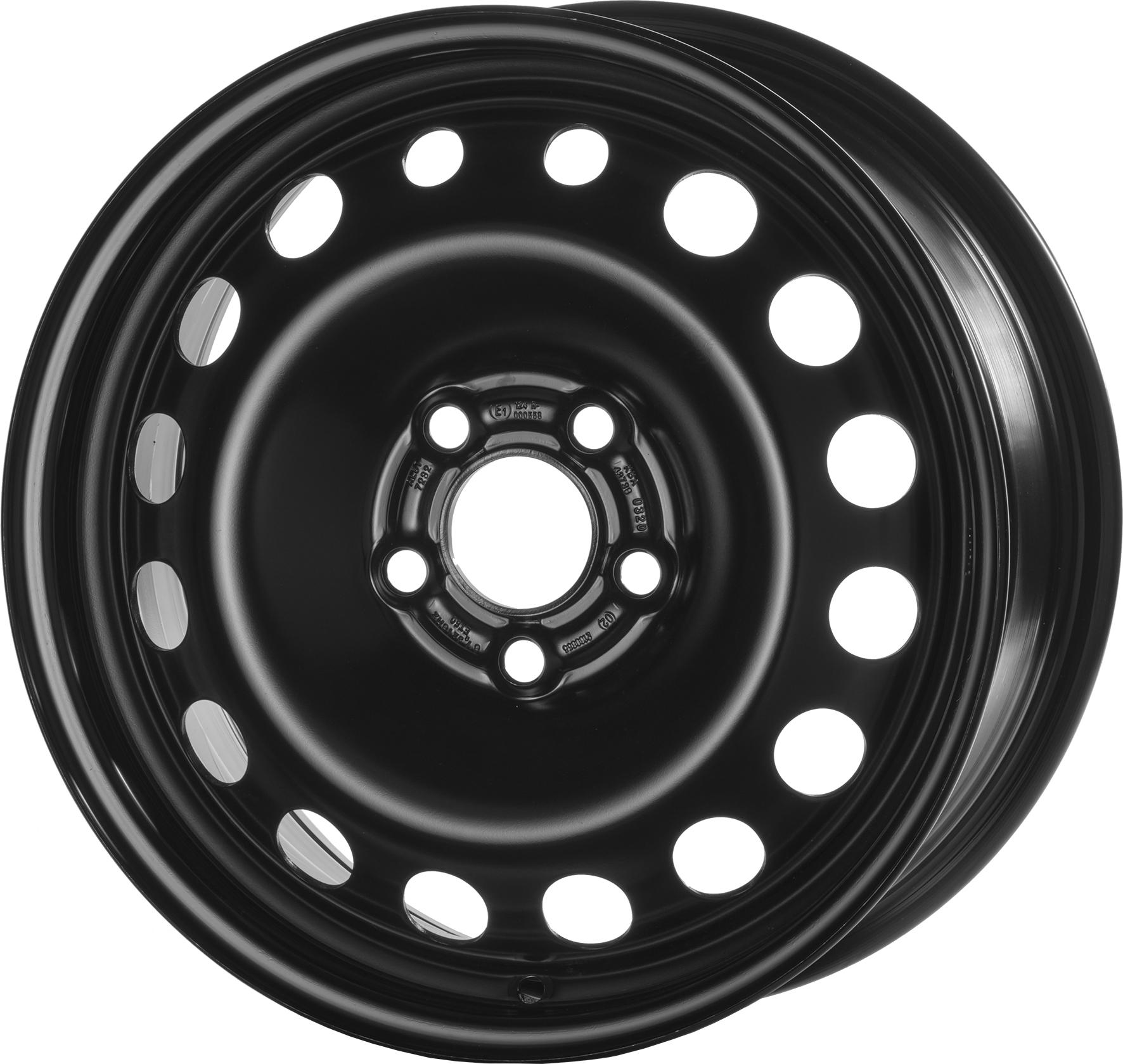 Jante MW M2 6.5x16 pouces, entraxe 108, déport ET50, couleur NOIR