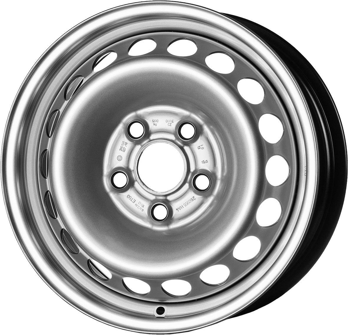 Jante MW M2 6.5x16 pouces, entraxe 120, déport ET60, couleur ARGENT