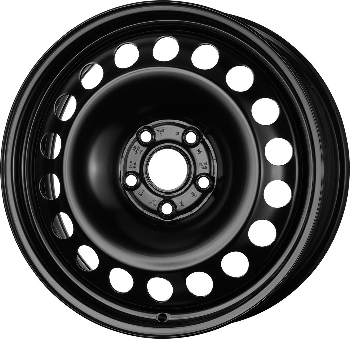 Jante MW M2 6.5x17 pouces, entraxe 112, déport ET38, couleur NOIR