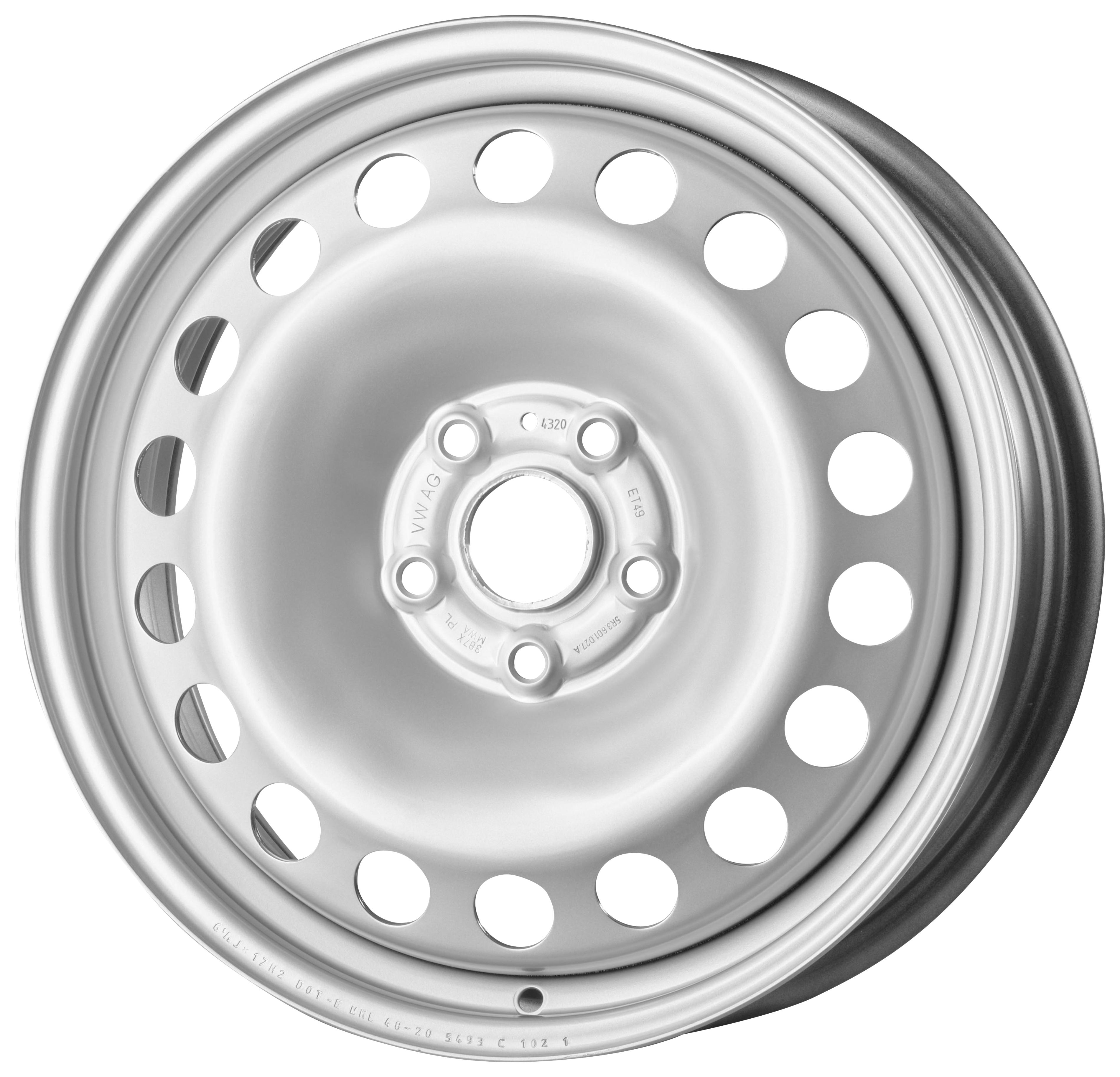 Jante MW M2 6.5x17 pouces, entraxe 112, déport ET49, couleur ARGENT