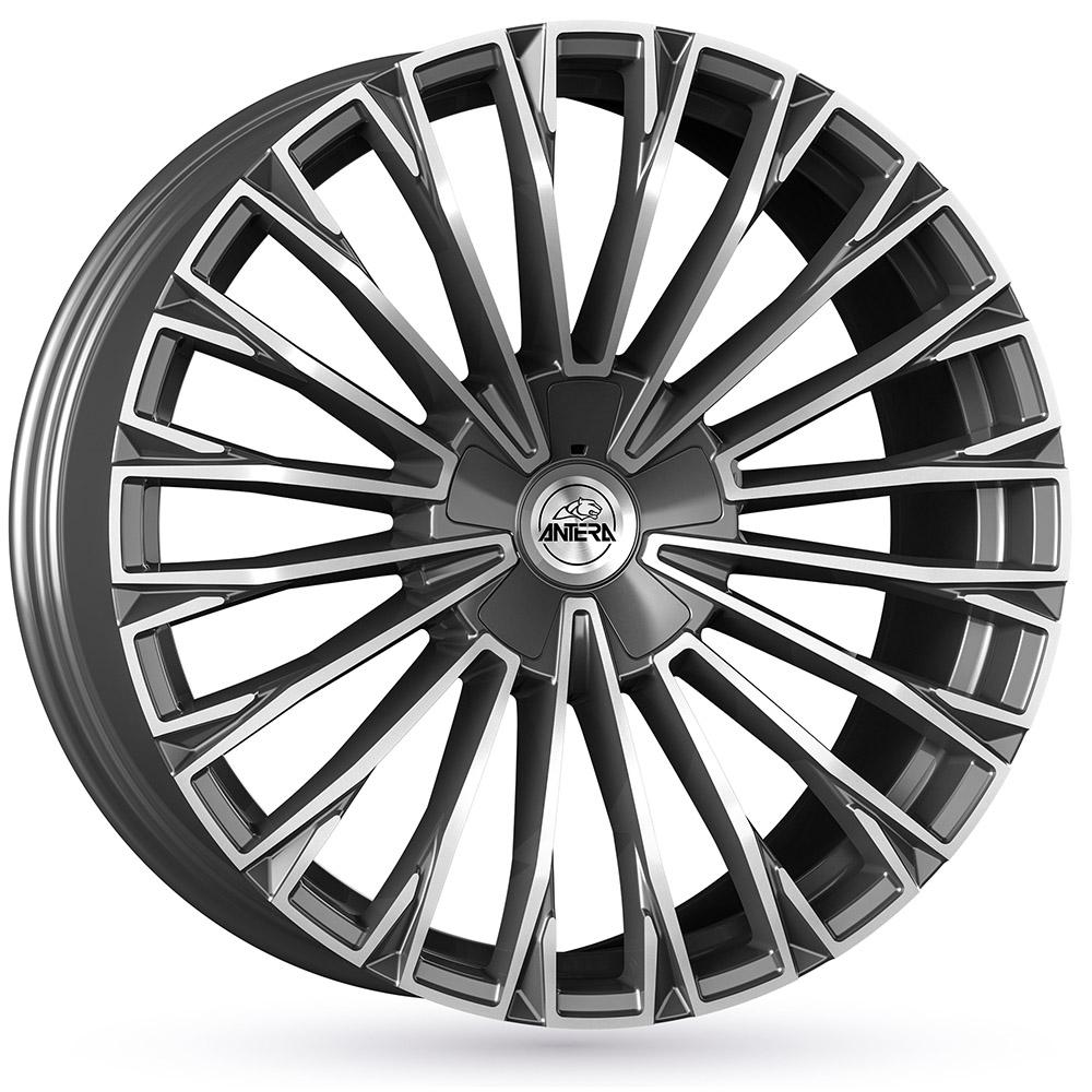 Jante ANTERA A103 10.5x22 pouces, entraxe 130, déport ET28, couleur GRIS FACE POLIE