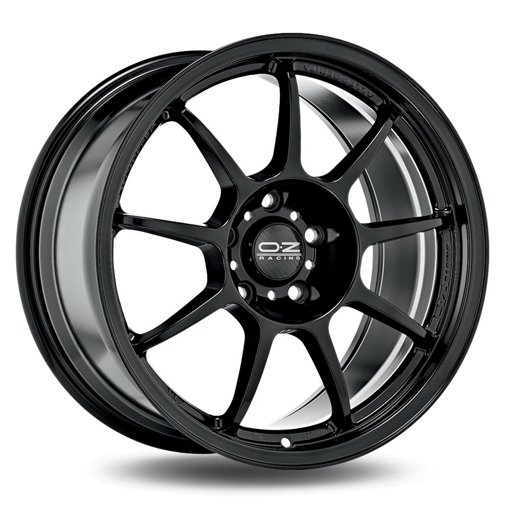 Jante OZ ALLEGGERITA HLT 10x18 pouces, entraxe 130, déport ET65, couleur NOIR BRILLANT 