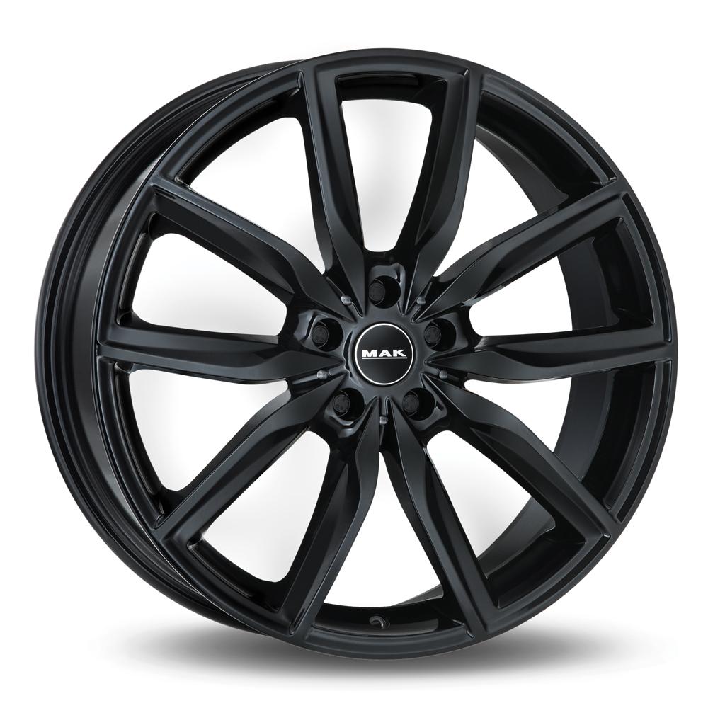 Jante MAK ALLIANZ 8.5x19 pouces, entraxe 112, déport ET40, couleur NOIR BRILLANT