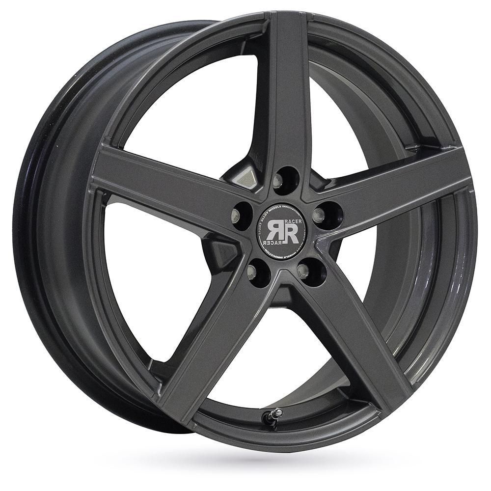 Jante RACER ARTIC EVO 7x17 pouces, entraxe 108, déport ET42, couleur GRIS BRILLANT