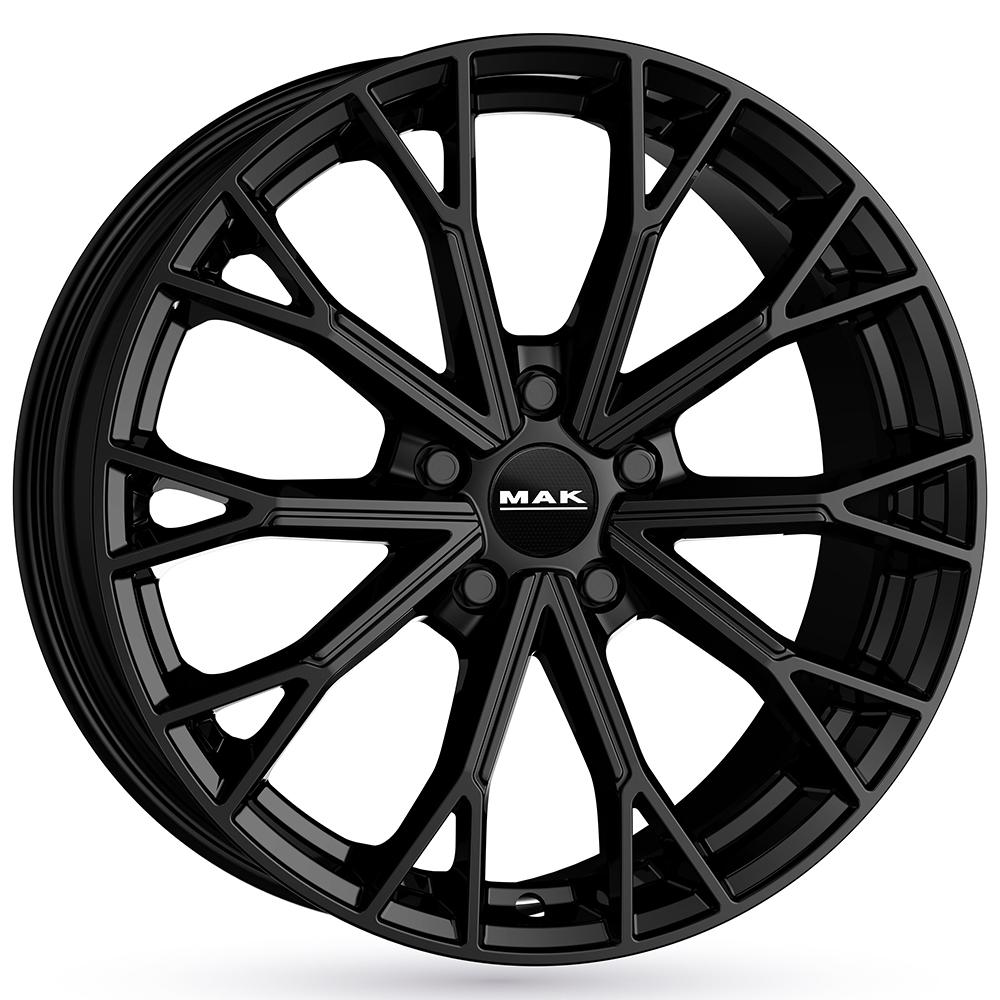 Jante MAK ASPHALT 7.5x19 pouces, entraxe 112, déport ET50, couleur NOIR BRILLANT 