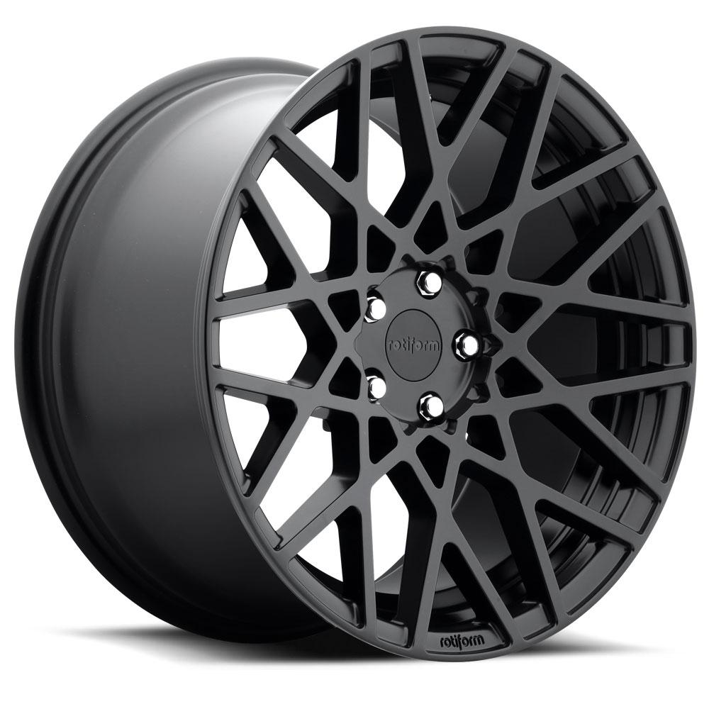 Jante ROTIFORM BLQ 8.5x18 pouces, entraxe 112, déport ET35, couleur NOIR MAT